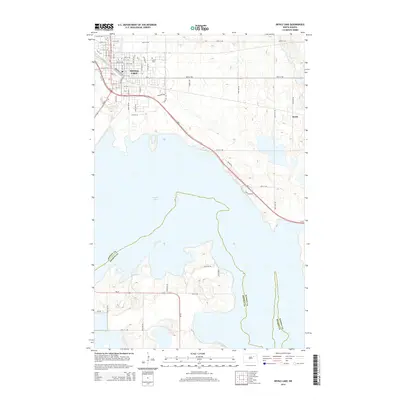 2014 Map of Devils Lake, 2014 Print