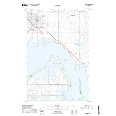 2017 Map of Devils Lake, 2017 Print