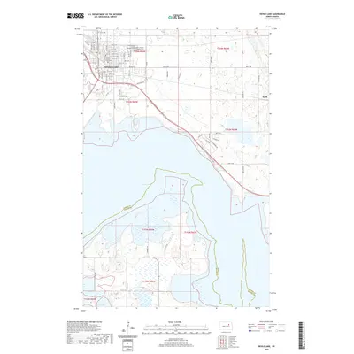 2020 Map of Devils Lake, 2020 Print