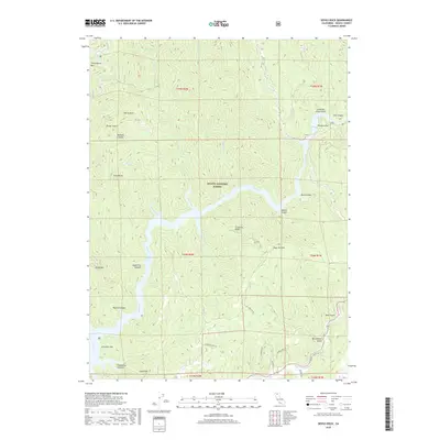 2018 Map of Devils Rock, 2018 Print