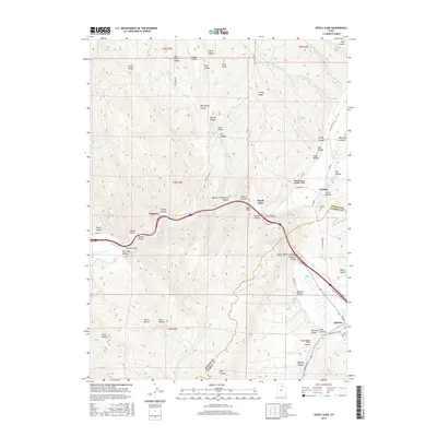 2017 Map of Devils Slide, 2017 Print