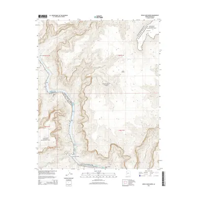2014 Map of Devils Slide Rapids, 2014 Print