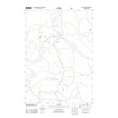2012 Map of Devils Tower, 2012 Print