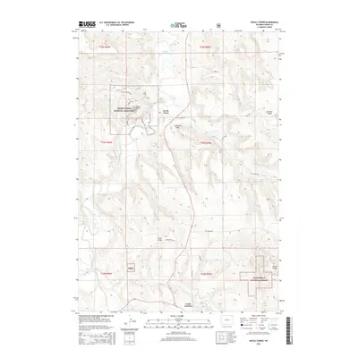 2015 Map of Devils Tower, 2015 Print