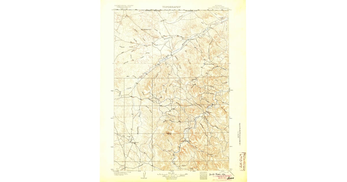 1900 1909 Maps of Hulett WY - Devils Tower Crook County Wy Usgs Topo 1905 Og 1200x630