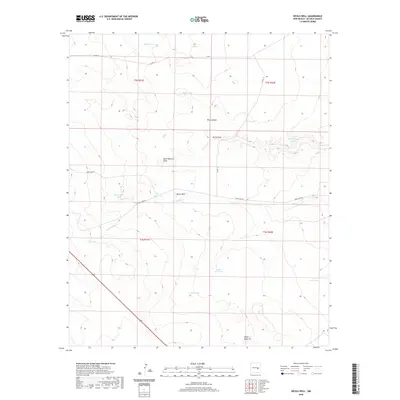 2020 Map of Devils Well, 2020 Print