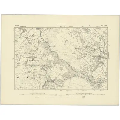 1885 Map of Devonshire C.NE