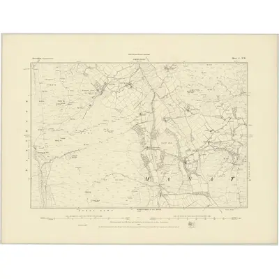 1885 Map of Devonshire C.NW