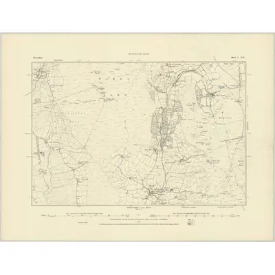 1885 Map of Devonshire C.SW