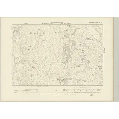 1904 Map of Devonshire C.SW, 1906 Print