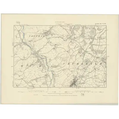 1887 Map of Devonshire CI.NE