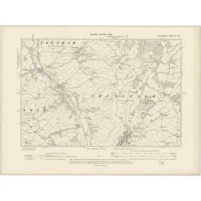 1904 Map of Devonshire CI.NE, 1906 Print