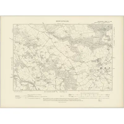 1904 Map of Devonshire CI.NW, 1906 Print