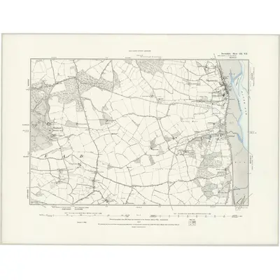 1888 Map of Devonshire CII.NE, 1889 Print