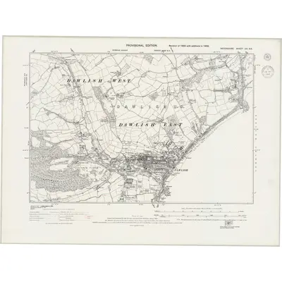 1938 Map of Devonshire CII.SE, 1944 Print