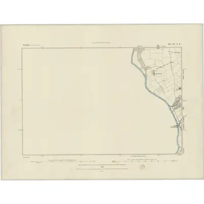 1882 Map of Devonshire CIV.NE, 1884 Print