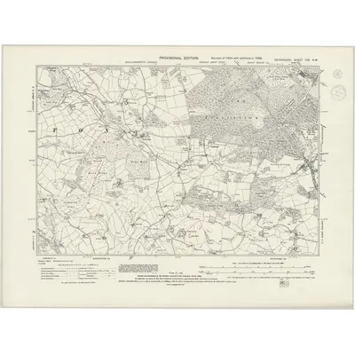 1938 Map of Devonshire CIX.NW, 1944 Print