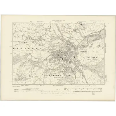 1904 Map of Devonshire CIX.SE, 1906 Print