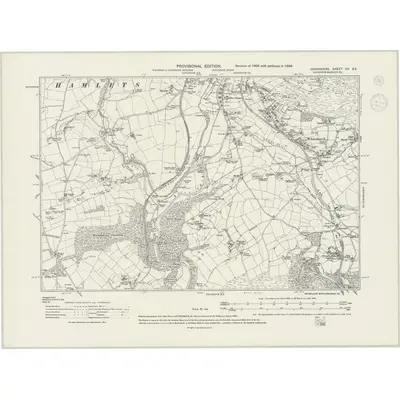 1938 Map of Devonshire CV.SE, 1944 Print