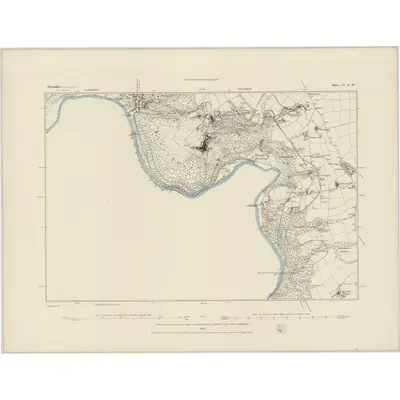 1882 Map of Devonshire CV.SW, 1884 Print