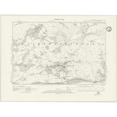 1932 Map of Devonshire CX.NW, 1935 Print