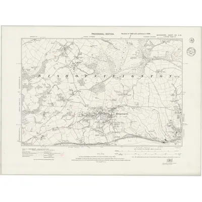 1938 Map of Devonshire CX.NW, 1944 Print
