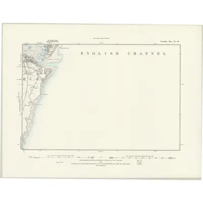1887 Map of Devonshire CX.SE, 1889 Print