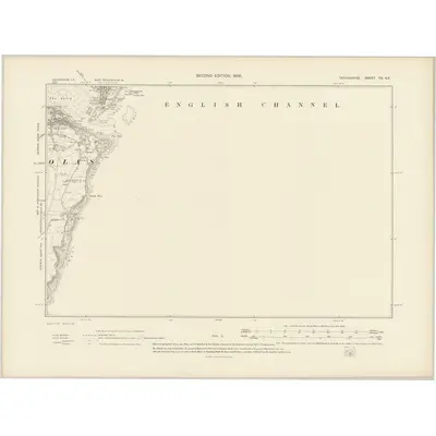 1904 Map of Devonshire CX.SE, 1906 Print