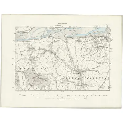 1887 Map of Devonshire CX.SW, 1889 Print