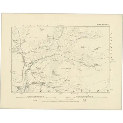 1886 Map of Devonshire CXII.NE