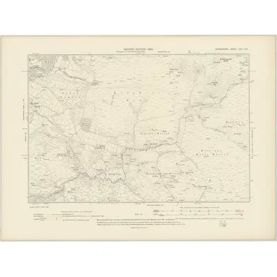 1904 Map of Devonshire CXII.SE, 1906 Print