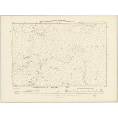 1904 Map of Devonshire CXIII.NW, 1906 Print