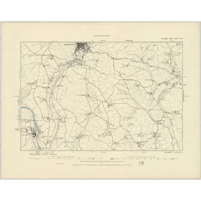 1886 Map of Devonshire CXIV.NE