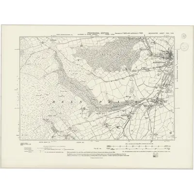 1938 Map of Devonshire CXIV.SW, 1944 Print