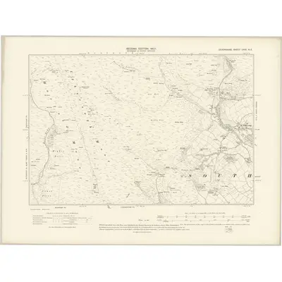 1904 Map of Devonshire CXIX.NE, 1907 Print