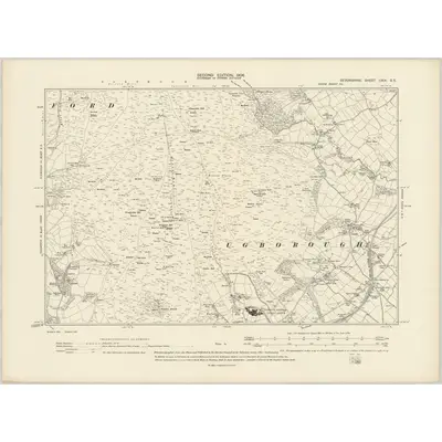 1904 Map of Devonshire CXIX.SE, 1906 Print