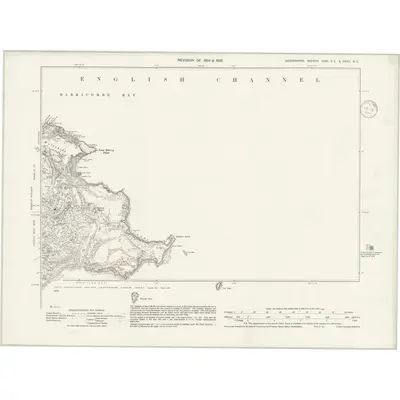 1936 Map of Devonshire CXVI.SE & CXXII.NE, 1940 Print