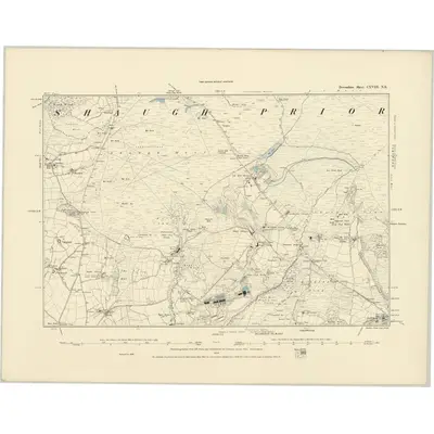 1886 Map of Devonshire CXVIII.NE
