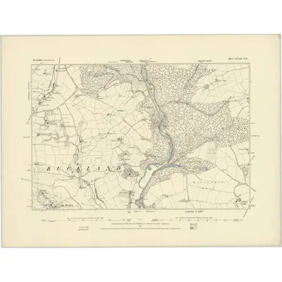 1865 Map of Devonshire CXVIII.SW, 1885 Print