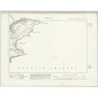 1936 Map of Devonshire CXXII.SE & CXXVIII.NE, 1940 Print