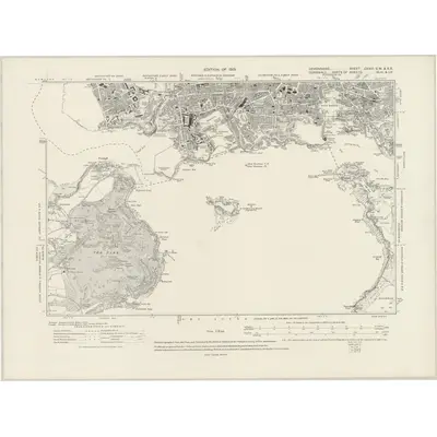 1912 Map of Devonshire CXXIII.SW & SE, 1919 Print