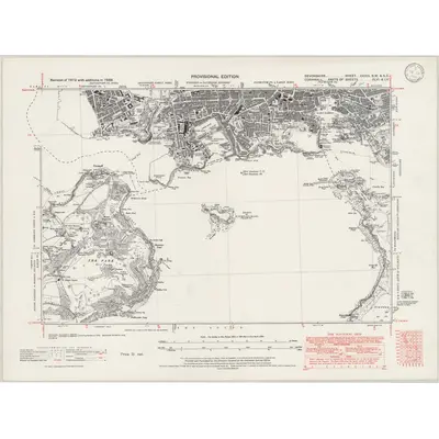 1938 Map of Devonshire CXXIII.SW & SE, 1946 Print