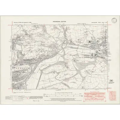 1938 Map of Devonshire CXXIV.NW, 1946 Print
