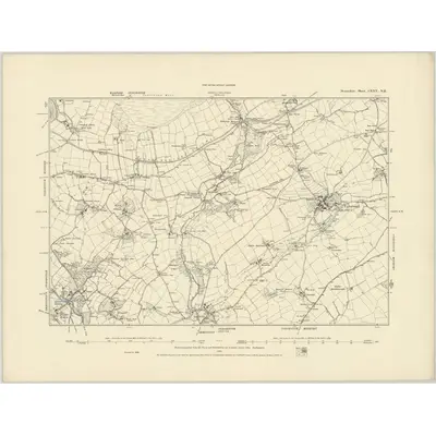 1886 Map of Devonshire CXXV.NE