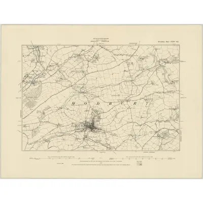 1886 Map of Devonshire CXXV.SE