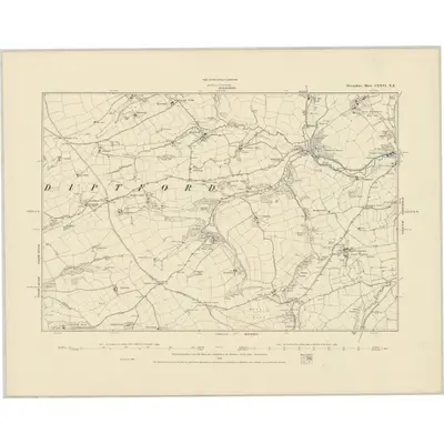 1886 Map of Devonshire CXXVI.NE