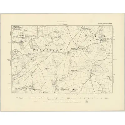 1886 Map of Devonshire CXXVI.SE