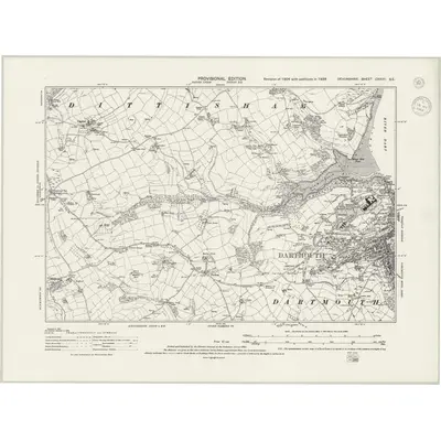 1938 Map of Devonshire CXXVII.SE, 1944 Print