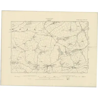 1886 Map of Devonshire CXXVII.SW
