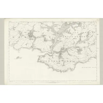 1863 Map of Devonshire CXXX, 1869 Print